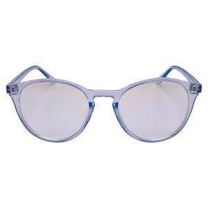 6141 | Blue Round Clear Lens Blue Light Blocking Glasses